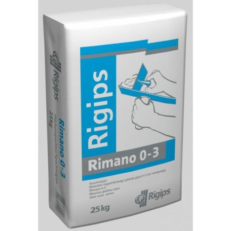 Gipsz Rigips 0-3 mm 25 kg